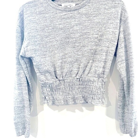 New Crop top Sweater by Hooked Up by IOT. Juniors XS, L - Picture 7 of 8